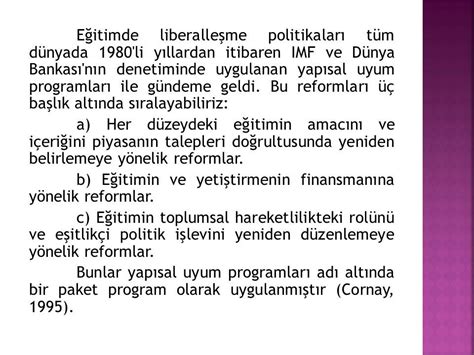 Eğitimde Eğitim Politikaları ve Reformlar